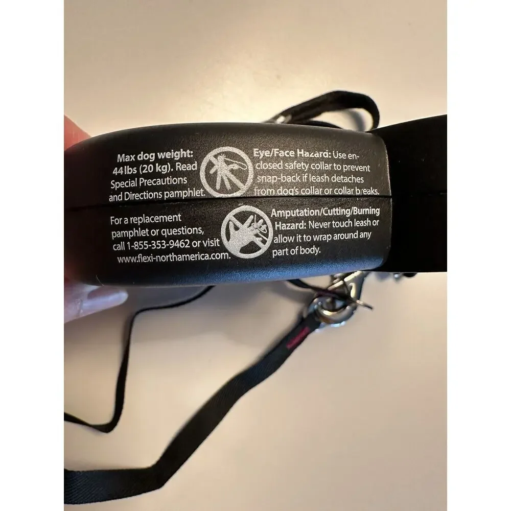 Flexi 83848267 16 ft Small Retractable Dog Leash - Black